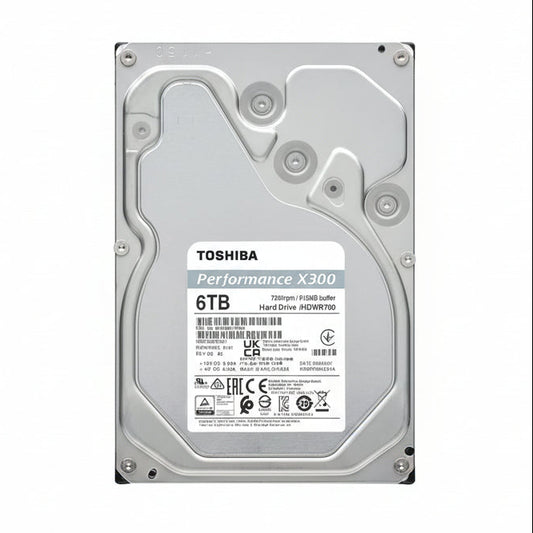 TOSHIBA X300 6TB RENDIMIENTO Y JUEGO DISCO DURO INTERNO DE 3.5 PULGADAS