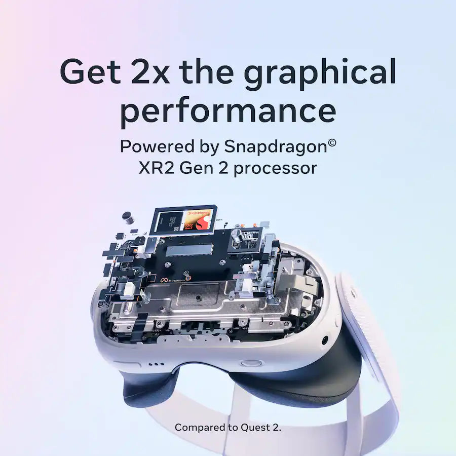 META QUEST 3 512GB – GAFAS DE REALIDAD VIRTUAL INALÁMBRICAS — RESOLUCIÓN 30 % MÁS NÍTIDA - BLANCO - Q $$$