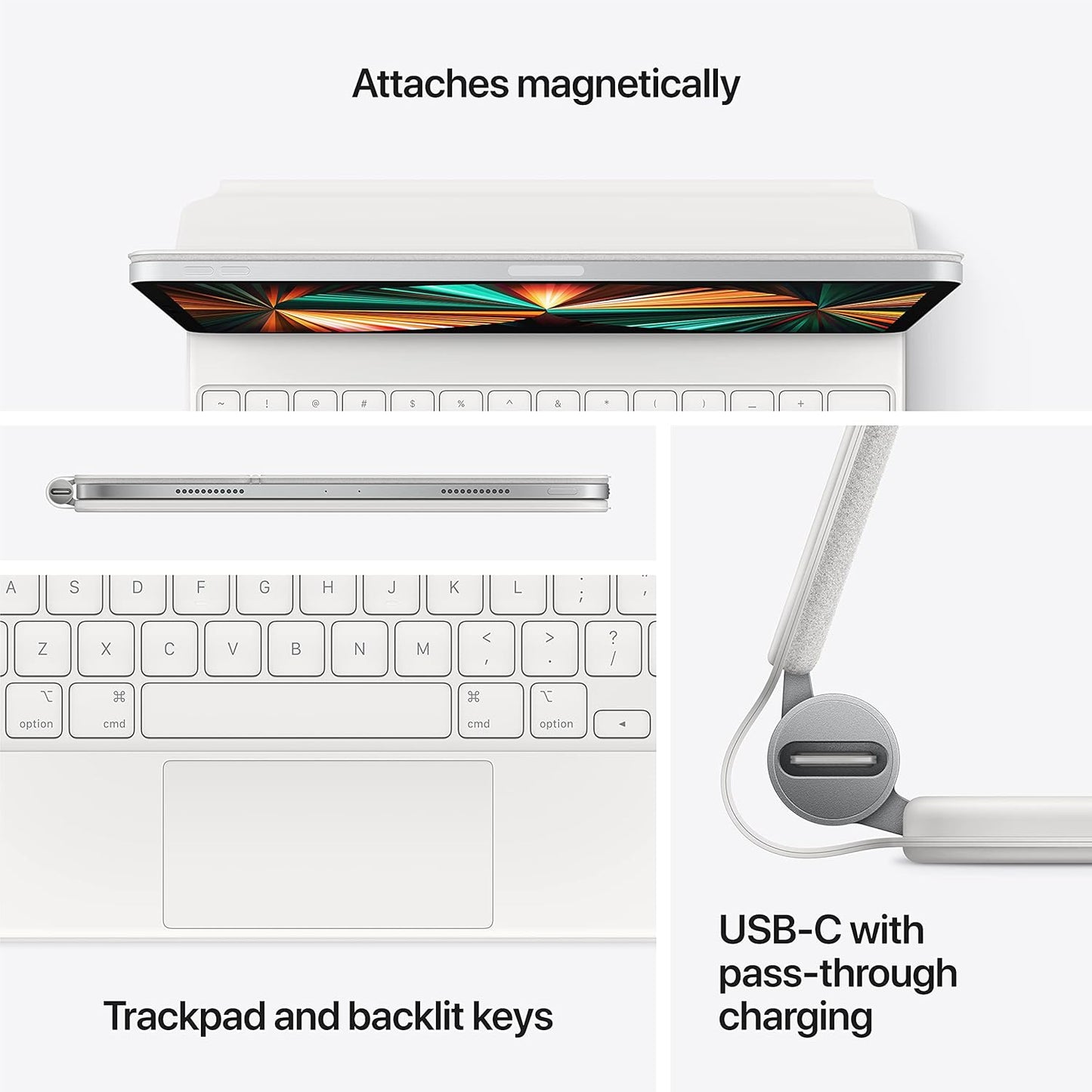 MAGIC KEYBOARD PARA IPAD - BLANCO